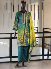 Royal Fashion Digital Printed Linen Suits Unstitched 3 Piece - RF24LP RASL03