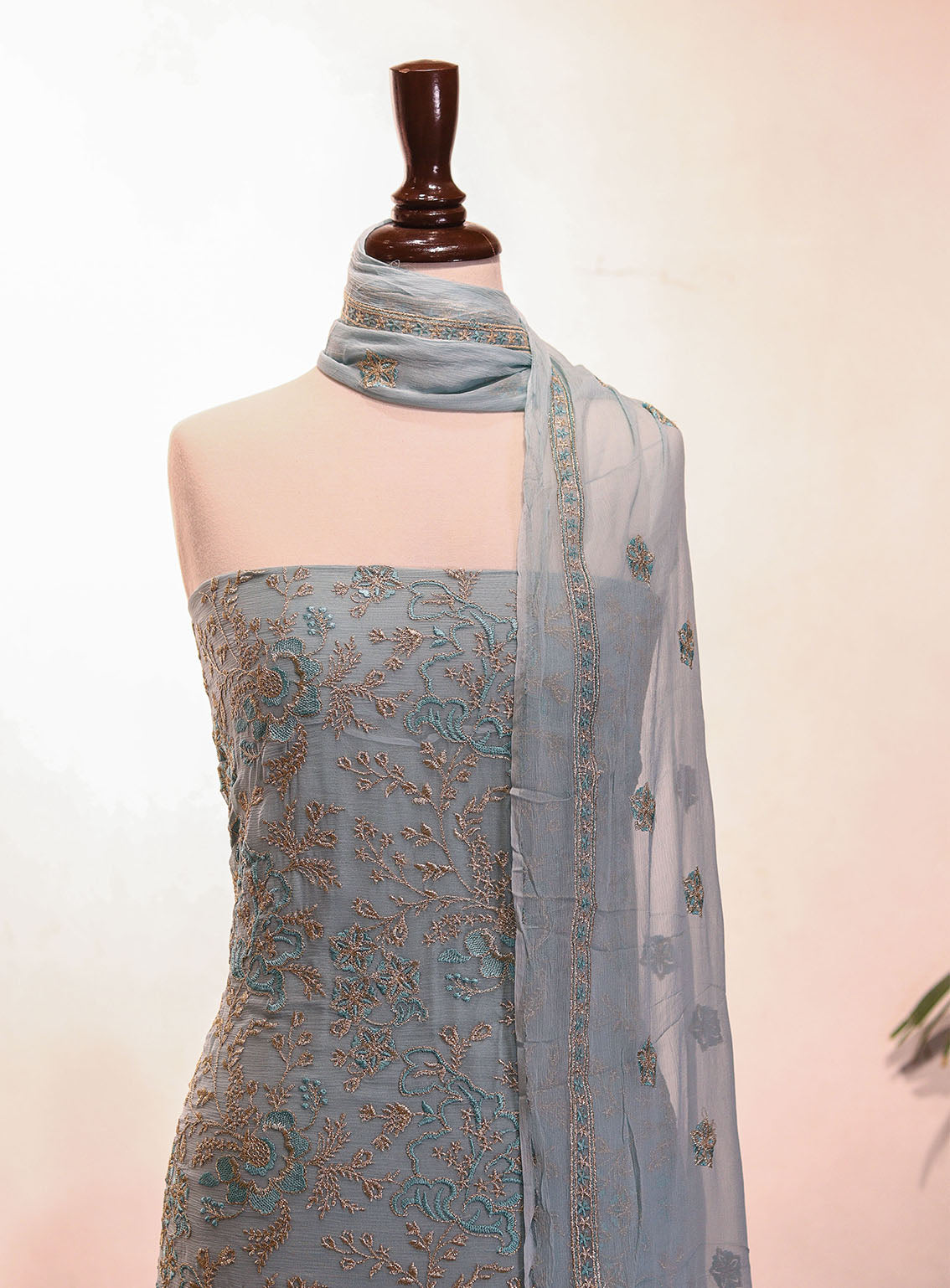 Royal Fashion Embroidered Chiffon Suits Unstitched 2 Piece - RF25EE 158 SKY BLUE Royal Fashion Embroidered Chiffon Suits Unstitched 2 Piece - RF25EE 158 SKY BLUE