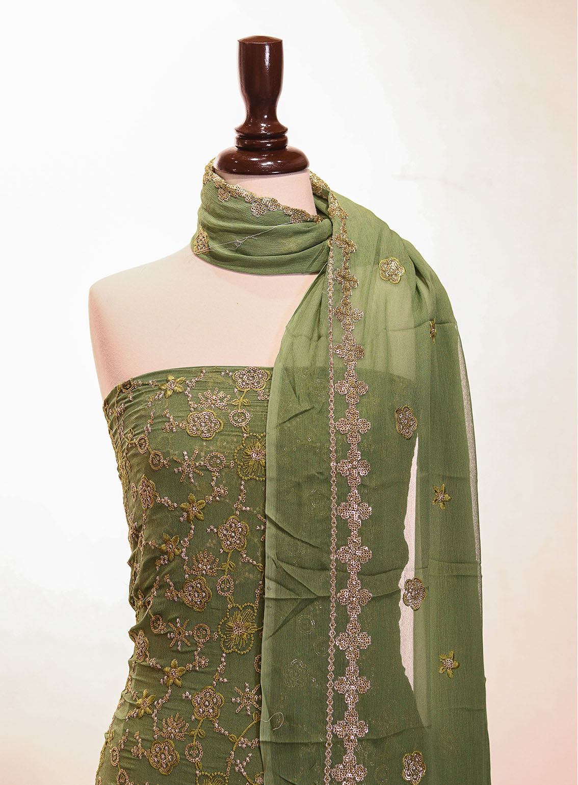 Royal Fashion Embroidered Chiffon Suits Unstitched 2 Piece - RF25EE 63 PARROT GREEN Royal Fashion Embroidered Chiffon Suits Unstitched 2 Piece - RF25EE 63 PARROT GREEN