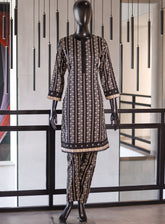 Royal Fashion Embroidered Cotton Suits Stitched 2 Piece - RF24CO VS02