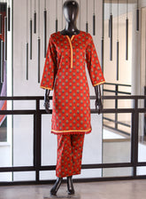 Royal Fashion Embroidered Cotton Suits Stitched 2 Piece - RF24CO VS05
