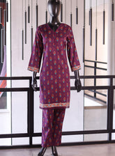 Royal Fashion Embroidered Cotton Suits Stitched 2 Piece - RF24CO VS09