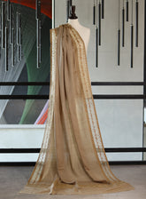 Royal Fashion Embroidered Woolen Shawls - RF24SH A6A22-B12 Fawn