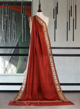 Royal Fashion Embroidered Woolen Shawls - RF24SH A6A22-B12 Maroon