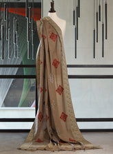 Royal Fashion Embroidered Woolen Shawls - RF24SH A6JC015 Grey