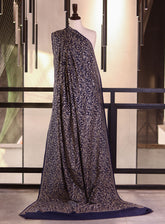 Royal Fashion Embroidered Woolen Shawls - RF25SH 0166A100 Blue