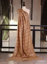 Royal Fashion Embroidered Woolen Shawls - RF25SH 046A020 Fawn