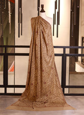 Royal Fashion Embroidered Woolen Shawls - RF25SH 5425S01 Fawn