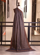 Royal Fashion Embroidered Woolen Shawls - RF25SH A6J22-B01 Gray