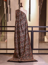 Royal Fashion Embroidered Woolen Shawls - RF25SH I623-J01 Black & Multi