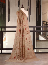 Royal Fashion Embroidered Woolen Shawls - RF25SH I623-J11 Beige