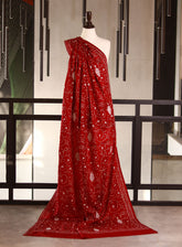 Royal Fashion Embroidered Woolen Shawls - RF25SH I623-J11 Maroon