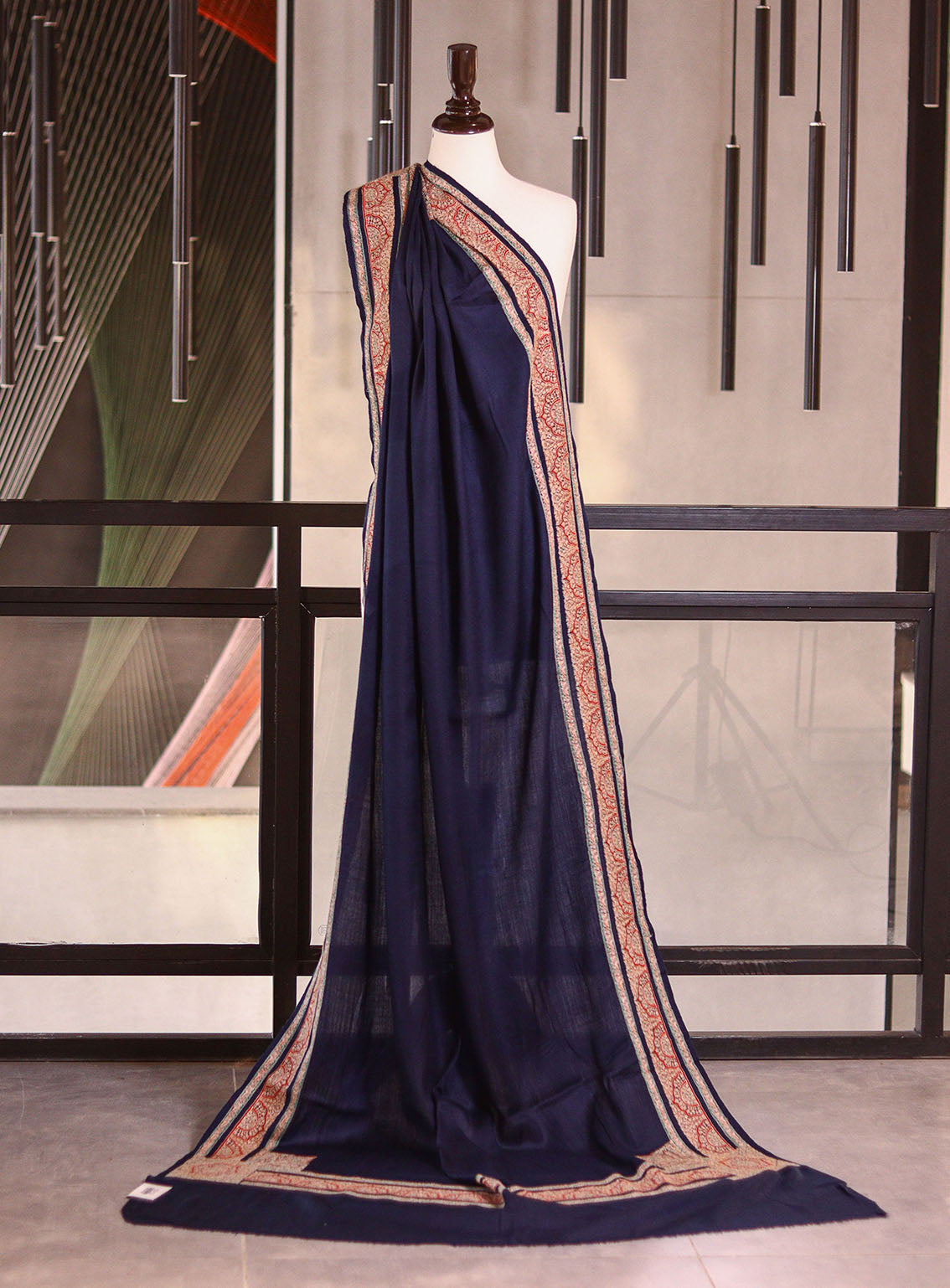 Royal Fashion Embroidered Woolen Shawls - RF25SH I624-B11-1 Royal Fashion Embroidered Woolen Shawls - RF25SH I624-B11-1
