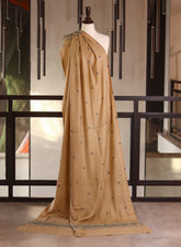 Royal Fashion Embroidered Woolen Shawls - RF25SH I624-P04 Beige