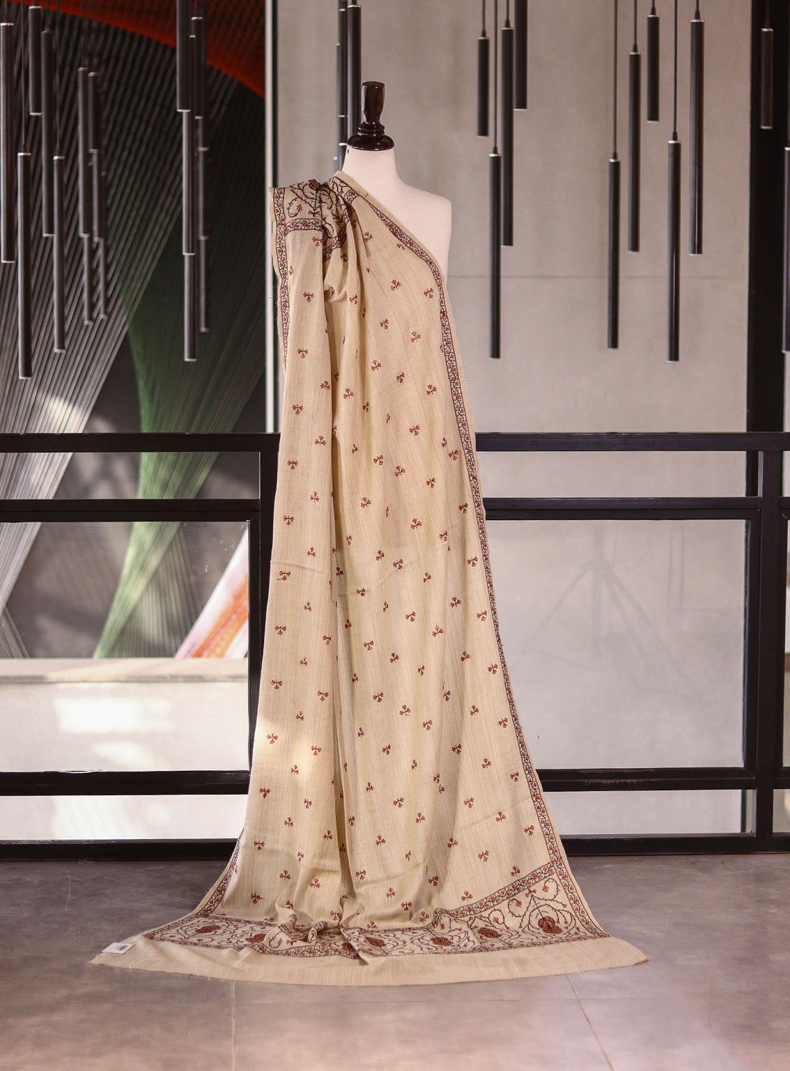 Royal Fashion Embroidered Woolen Shawls - RF25SH I624-PB01-3 Royal Fashion Embroidered Woolen Shawls - RF25SH I624-PB01-3
