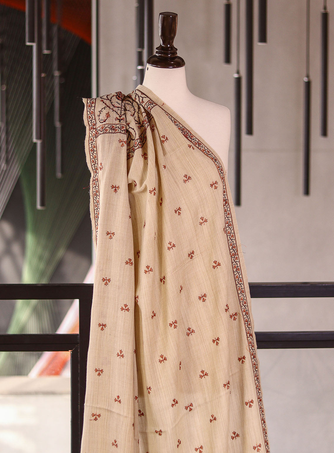 Royal Fashion Embroidered Woolen Shawls - RF25SH I624-PB01-3 Royal Fashion Embroidered Woolen Shawls - RF25SH I624-PB01-3