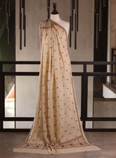 Royal Fashion Embroidered Woolen Shawls - RF25SH I624-PB01 Cream