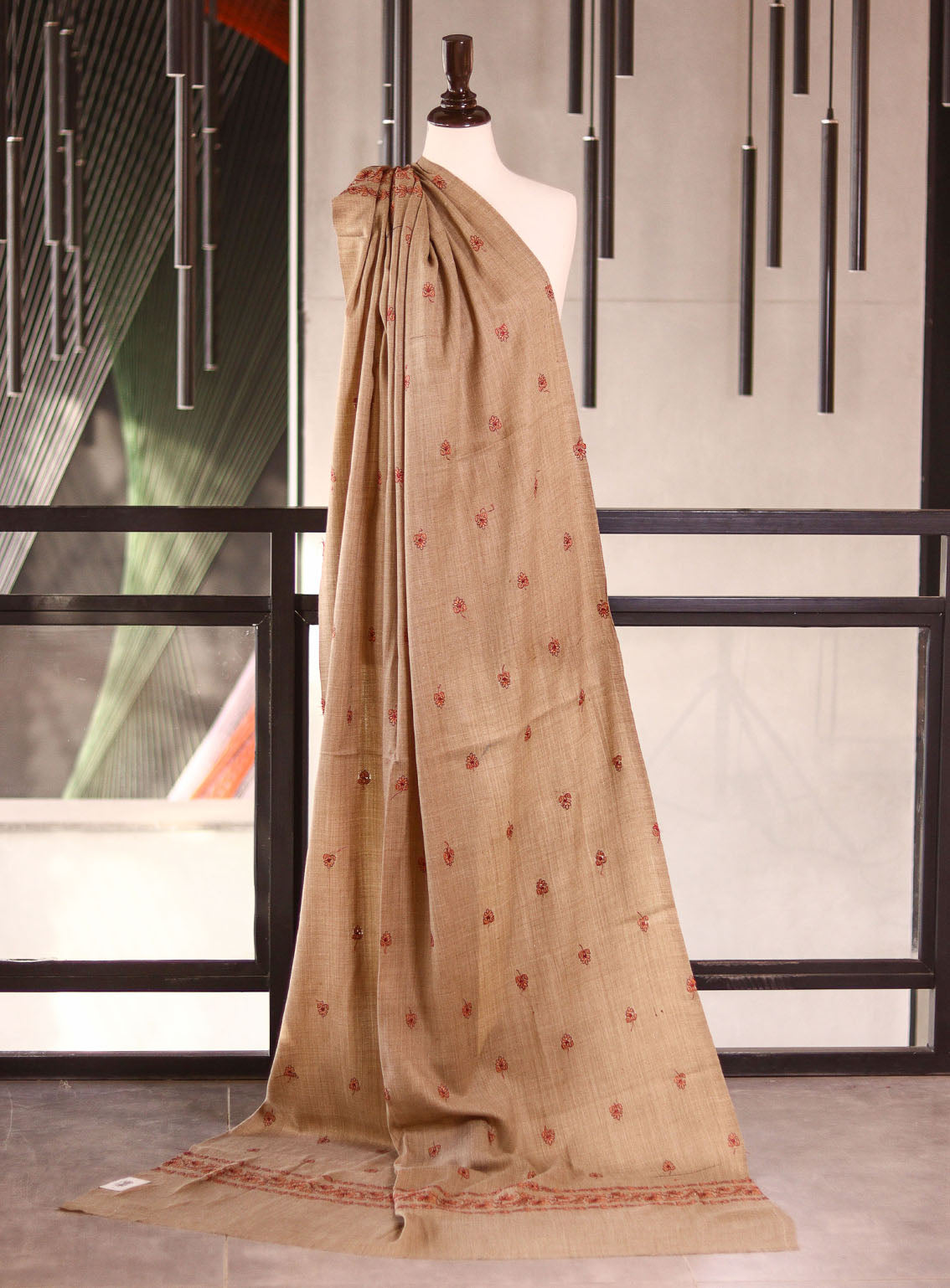 Royal Fashion Embroidered Woolen Shawls - RF25SH I624-XP06-1 Royal Fashion Embroidered Woolen Shawls - RF25SH I624-XP06-1