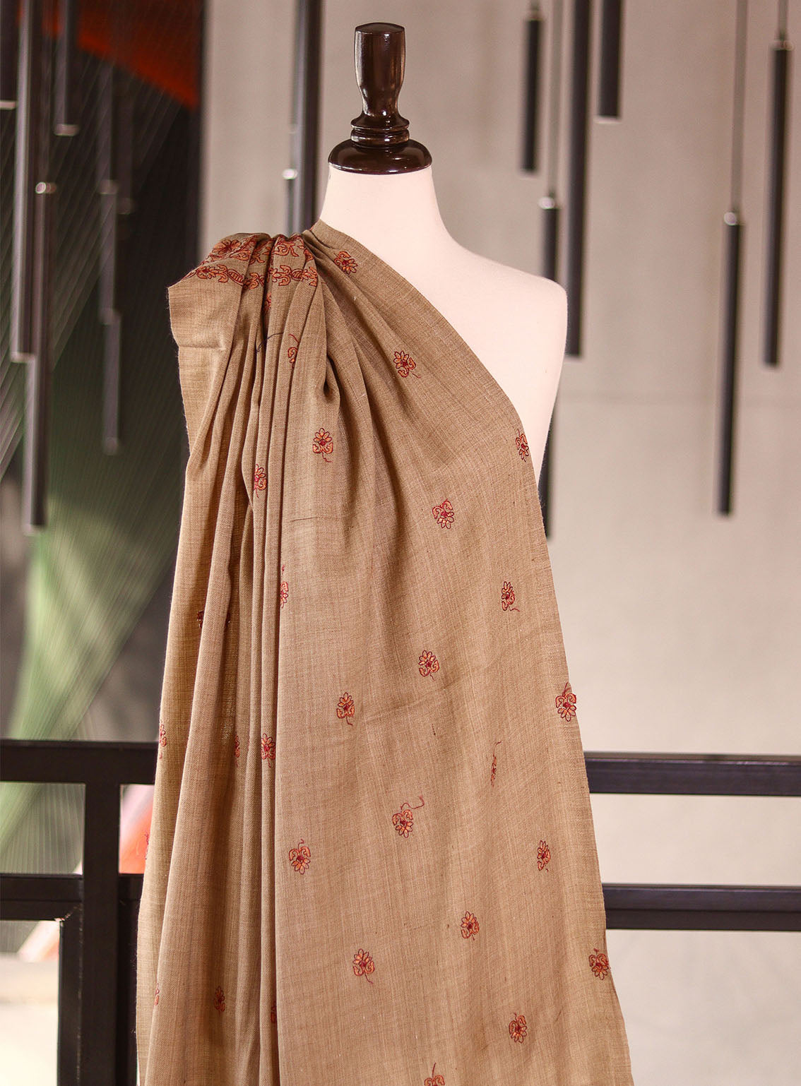 Royal Fashion Embroidered Woolen Shawls - RF25SH I624-XP06-1 Royal Fashion Embroidered Woolen Shawls - RF25SH I624-XP06-1