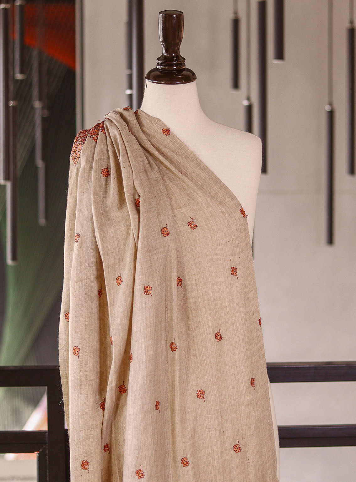Royal Fashion Embroidered Woolen Shawls - RF25SH I624-XP07-2 Royal Fashion Embroidered Woolen Shawls - RF25SH I624-XP07-2