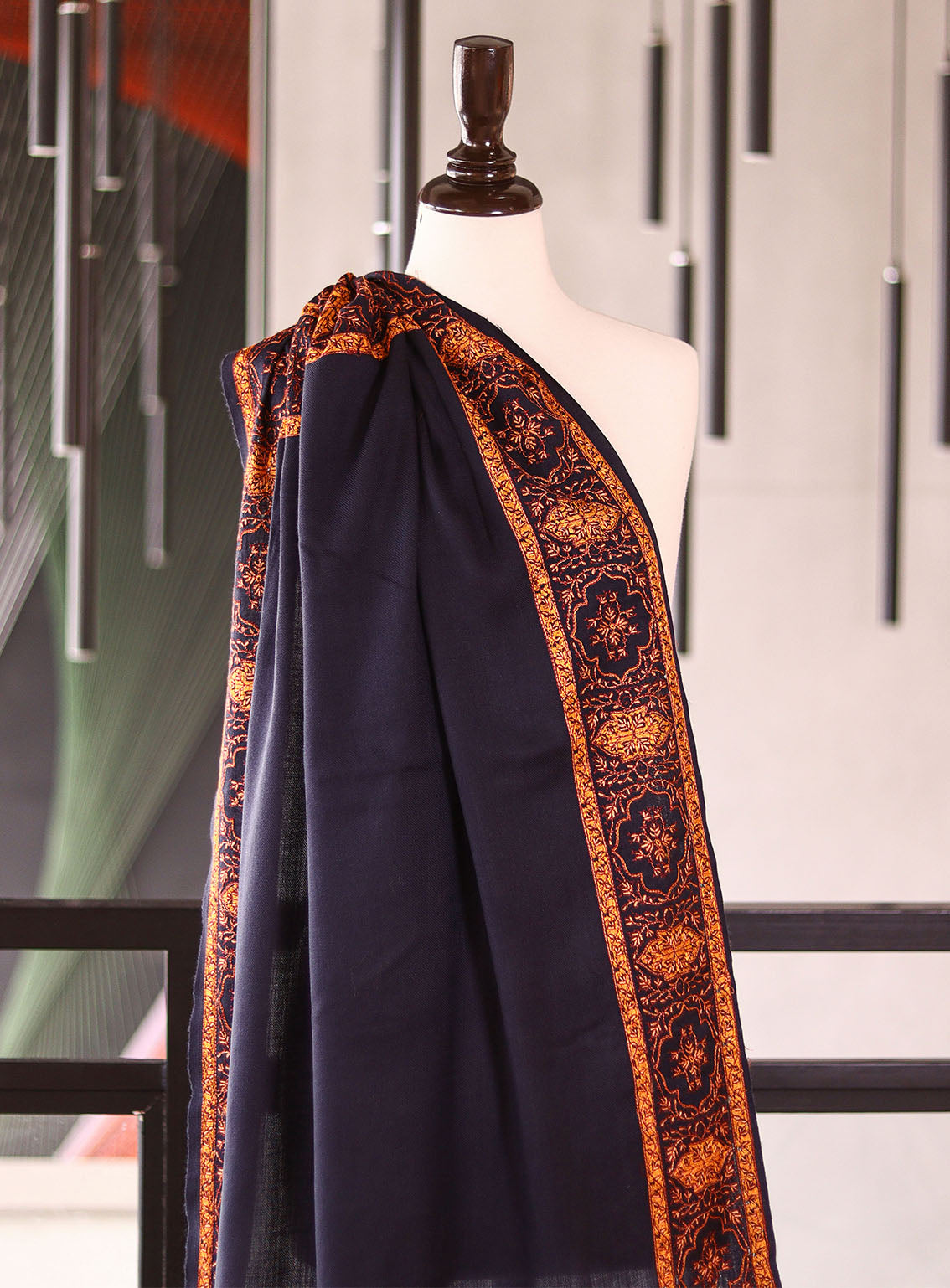 Royal Fashion Embroidered Woolen Shawls - RF25SH I625-4XB01-1 Royal Fashion Embroidered Woolen Shawls - RF25SH I625-4XB01-1