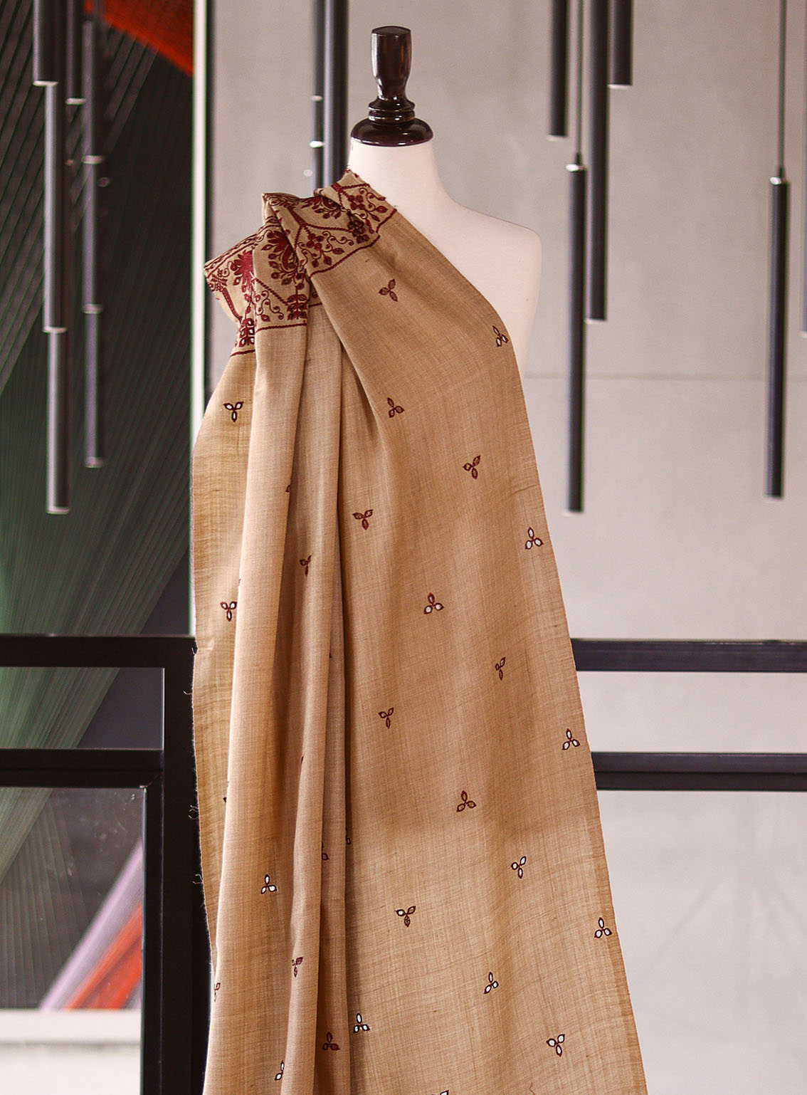 Royal Fashion Embroidered Woolen Shawls - RF25SH I625-P01-1 Royal Fashion Embroidered Woolen Shawls - RF25SH I625-P01-1