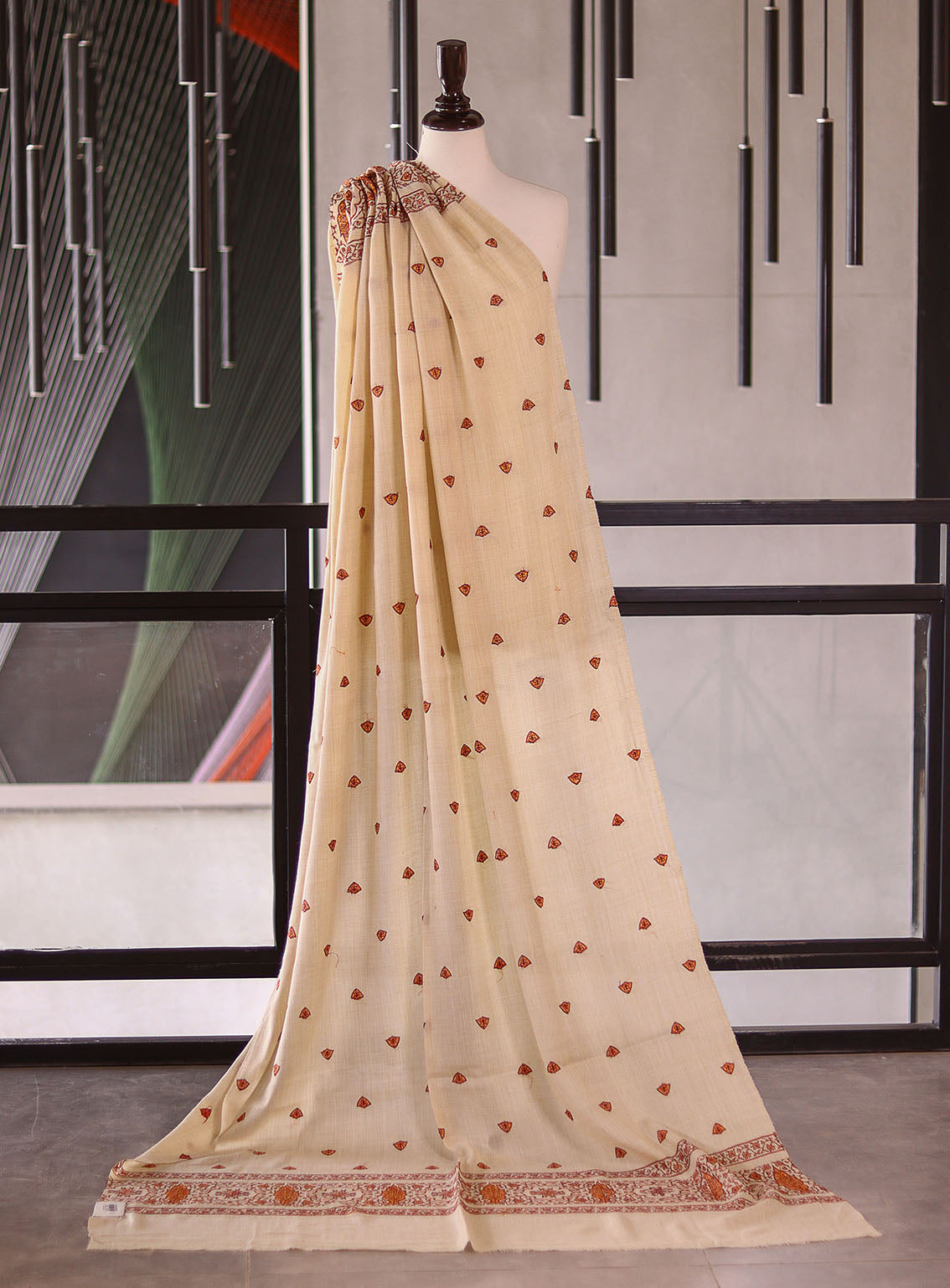 Royal Fashion Embroidered Woolen Shawls - RF25SH I625-XP02-2 Royal Fashion Embroidered Woolen Shawls - RF25SH I625-XP02-2