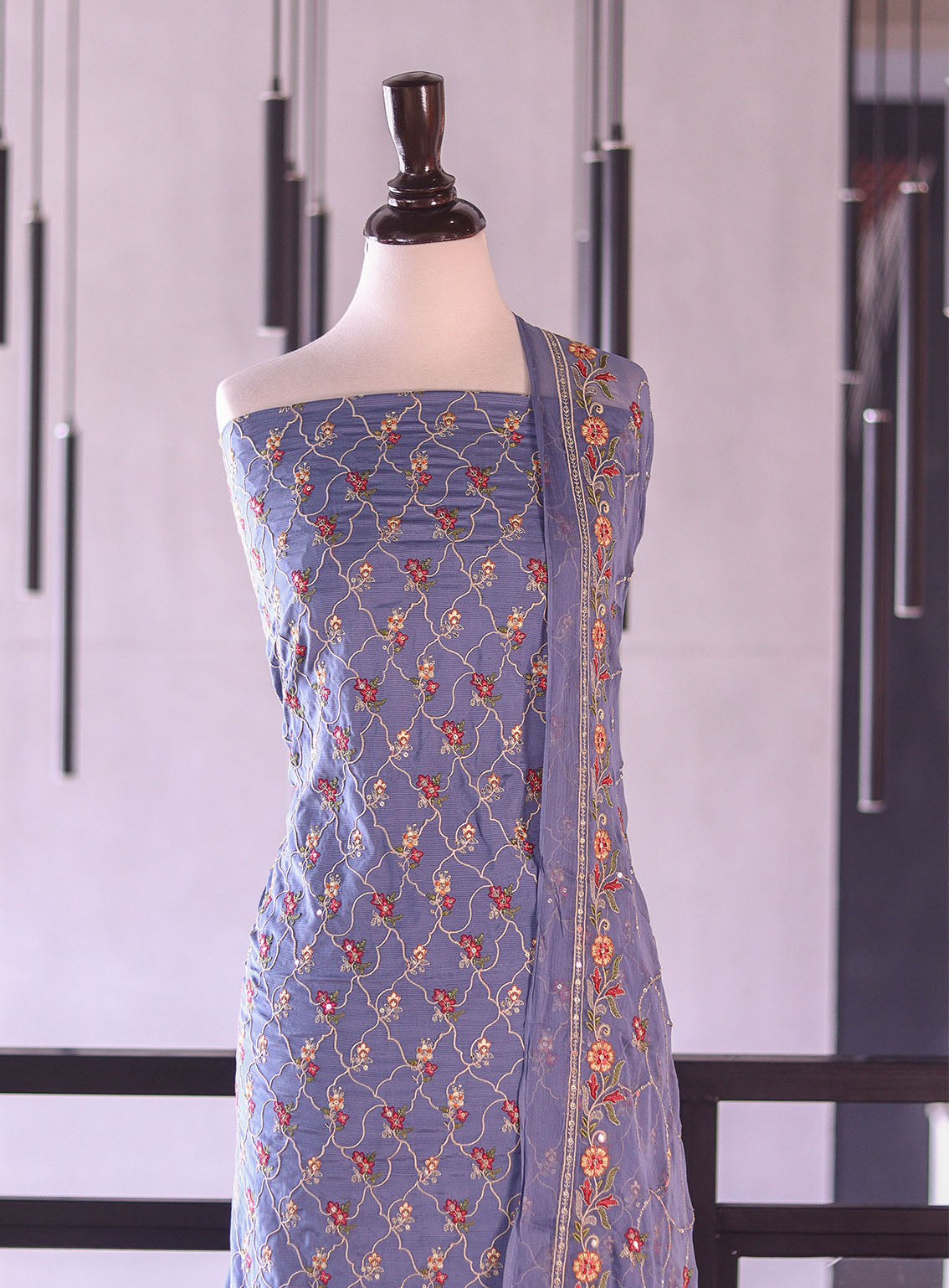 Royal Fashion Exclusive Embroidered Raw Silk Suits Unstitched 3 Piece - RF26EE ET3492 LIGHT GREY Royal Fashion Exclusive Embroidered Raw Silk Suits Unstitched 3 Piece - RF26EE ET3492 LIGHT GREY