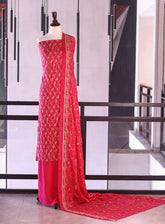 Royal Fashion Exclusive Embroidered Raw Silk Suits Unstitched 3 Piece - RF26EE ET3492 LIGHT PINK