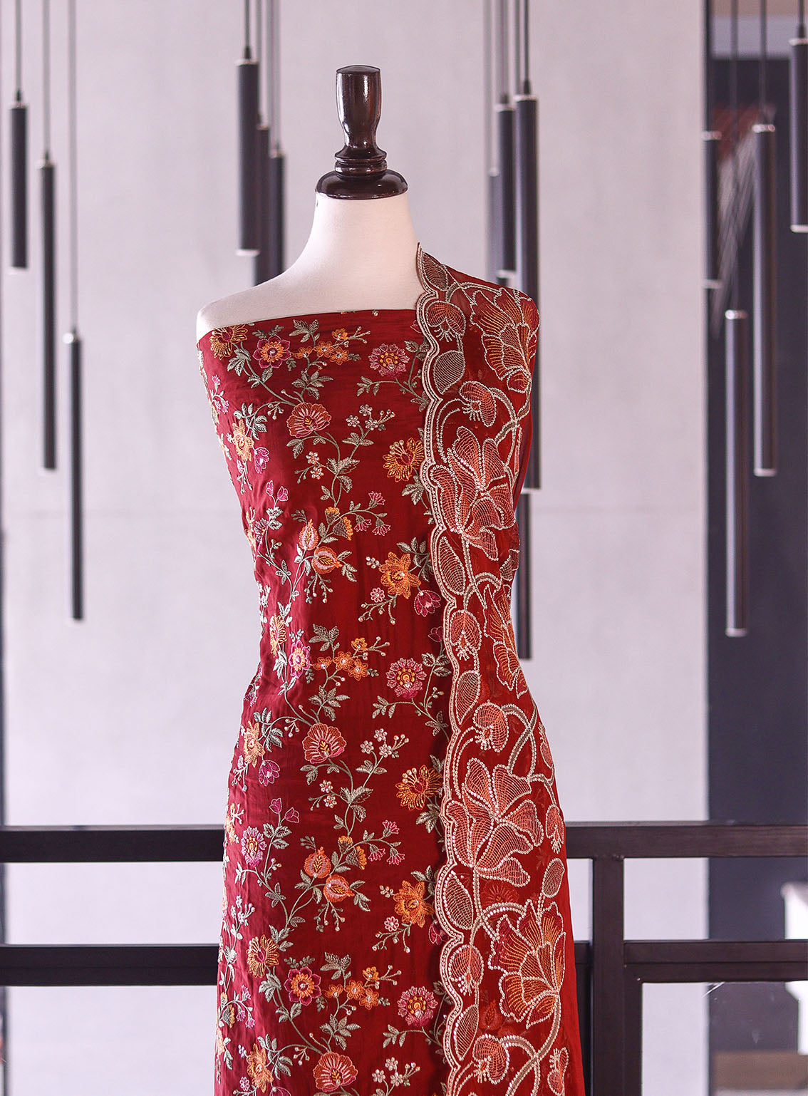 Royal Fashion Exclusive Embroidered Raw Silk Suits Unstitched 3 Piece - RF26EE ET3518 MAROON Royal Fashion Exclusive Embroidered Raw Silk Suits Unstitched 3 Piece - RF26EE ET3518 MAROON