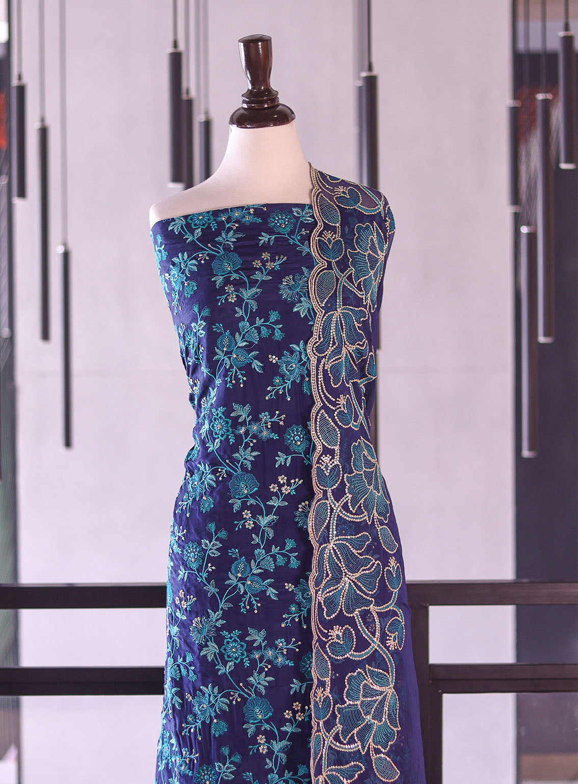 Royal Fashion Exclusive Embroidered Raw Silk Suits Unstitched 3 Piece - RF26EE ET3518 NAVY BLUE Royal Fashion Exclusive Embroidered Raw Silk Suits Unstitched 3 Piece - RF26EE ET3518 NAVY BLUE