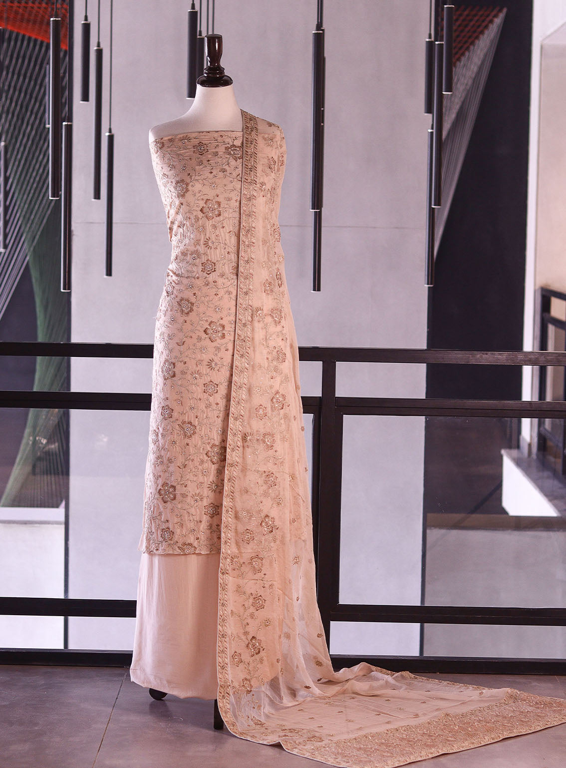 Royal Fashion Exclusive Embroidered Silk Suits Unstitched 3 Piece - RF26EE ET3100 FAWN Royal Fashion Exclusive Embroidered Silk Suits Unstitched 3 Piece - RF26EE ET3100 FAWN