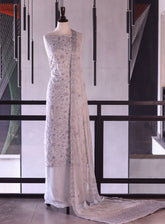 Royal Fashion Exclusive Embroidered Silk Suits Unstitched 3 Piece - RF26EE ET3100 LIGHT GREY