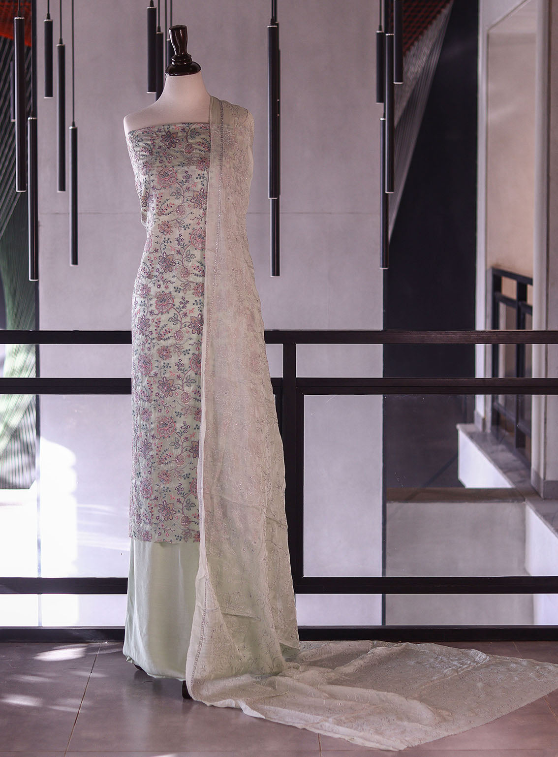 Royal Fashion Exclusive Embroidered Silk Suits Unstitched 3 Piece - RF26EE ET3217 PISTA GREEN Royal Fashion Exclusive Embroidered Silk Suits Unstitched 3 Piece - RF26EE ET3217 PISTA GREEN