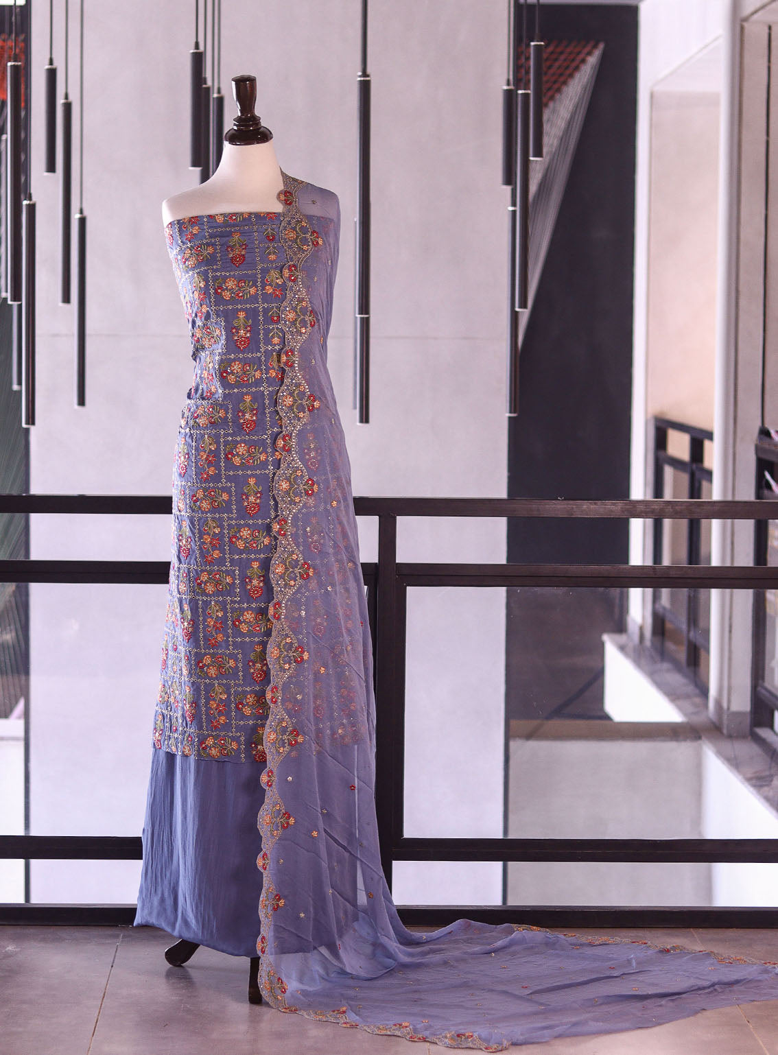 Royal Fashion Exclusive Embroidered Silk Suits Unstitched 3 Piece - RF26EE ET3418 LIGHT BLUE Royal Fashion Exclusive Embroidered Silk Suits Unstitched 3 Piece - RF26EE ET3418 LIGHT BLUE