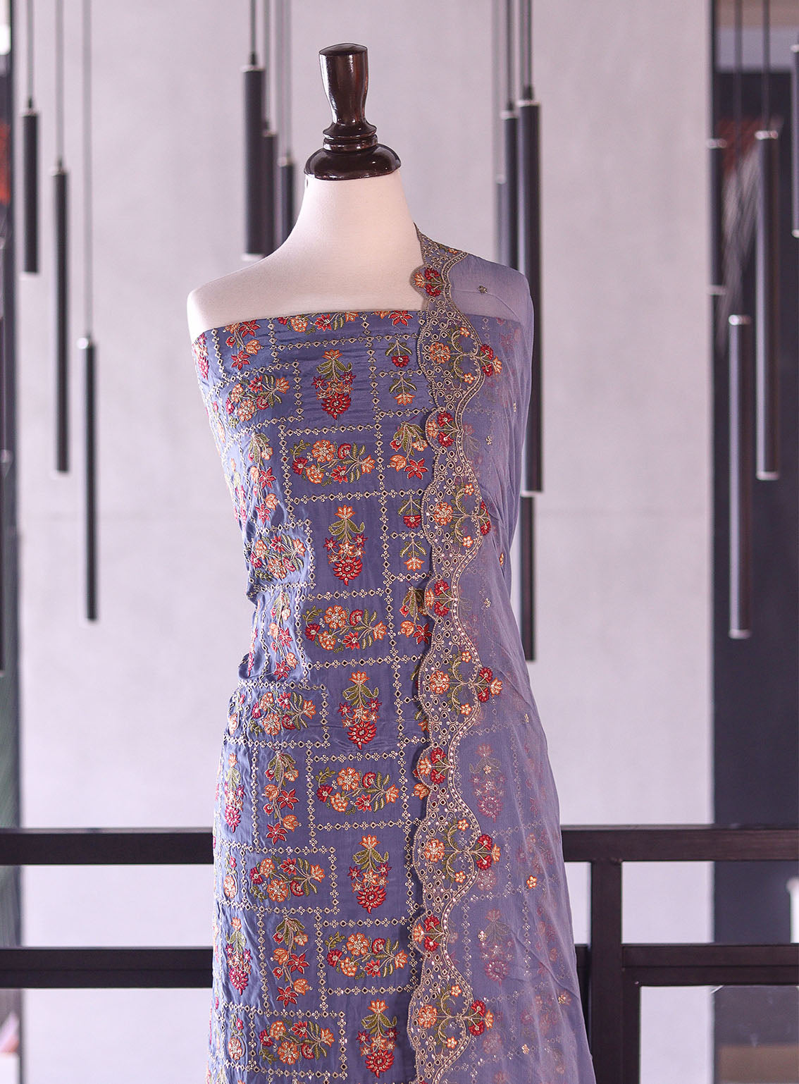 Royal Fashion Exclusive Embroidered Silk Suits Unstitched 3 Piece - RF26EE ET3418 LIGHT BLUE Royal Fashion Exclusive Embroidered Silk Suits Unstitched 3 Piece - RF26EE ET3418 LIGHT BLUE