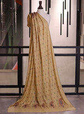 Royal Fashion Exclusive Woolen Shawls - RF24SH A6A22-B12 Fawn & Purple