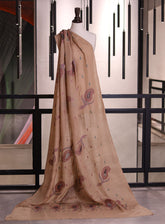 Royal Fashion Exclusive Woolen Shawls - RF24SH A6A22-B12 Light Beige