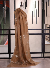 Royal Fashion Exclusive Woolen Shawls - RF24SH A6A22-B12 Light Brown & Golden