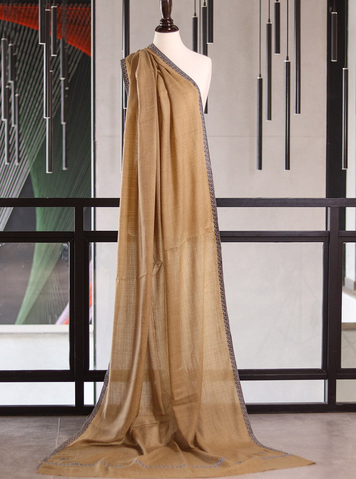 Royal Fashion Exclusive Woolen Shawls - RF24SH I624-WB01 Beige Royal Fashion Exclusive Woolen Shawls - RF24SH I624-WB01 Beige