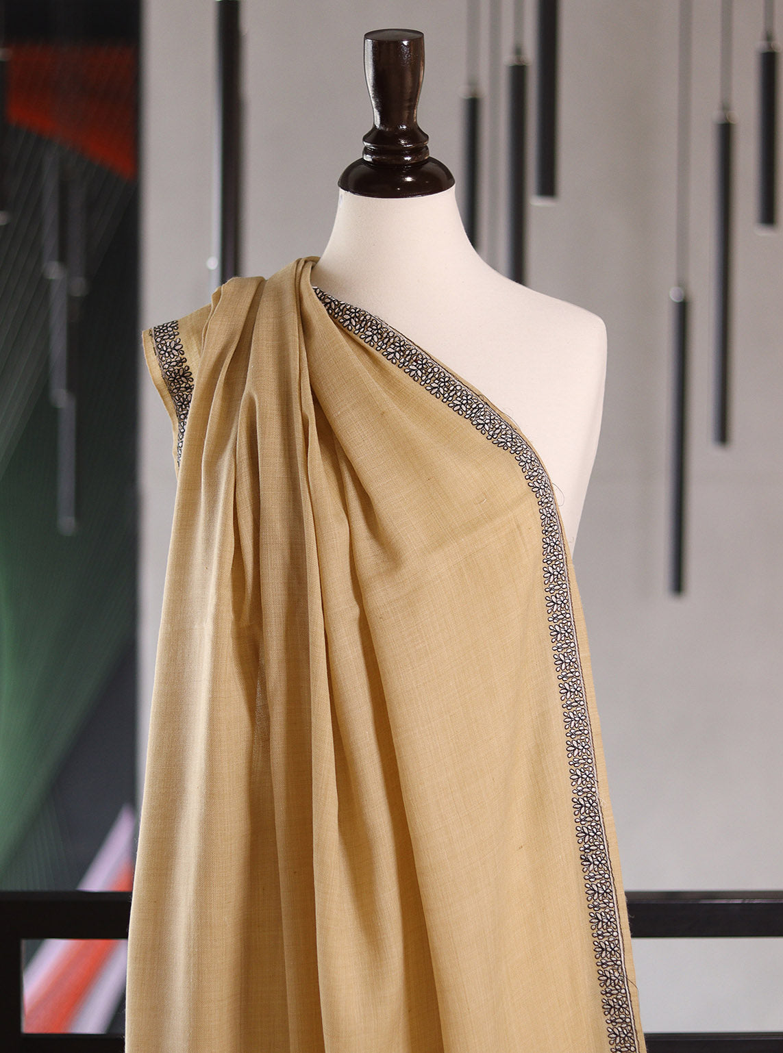 Royal Fashion Exclusive Woolen Shawls - RF24SH I624-WB01 Fawn Royal Fashion Exclusive Woolen Shawls - RF24SH I624-WB01 Fawn