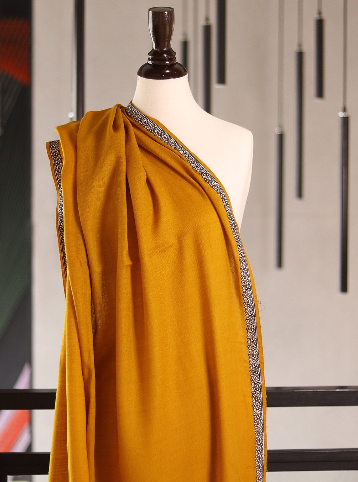 Royal Fashion Exclusive Woolen Shawls - RF24SH I624-WB01 Mustard Royal Fashion Exclusive Woolen Shawls - RF24SH I624-WB01 Mustard