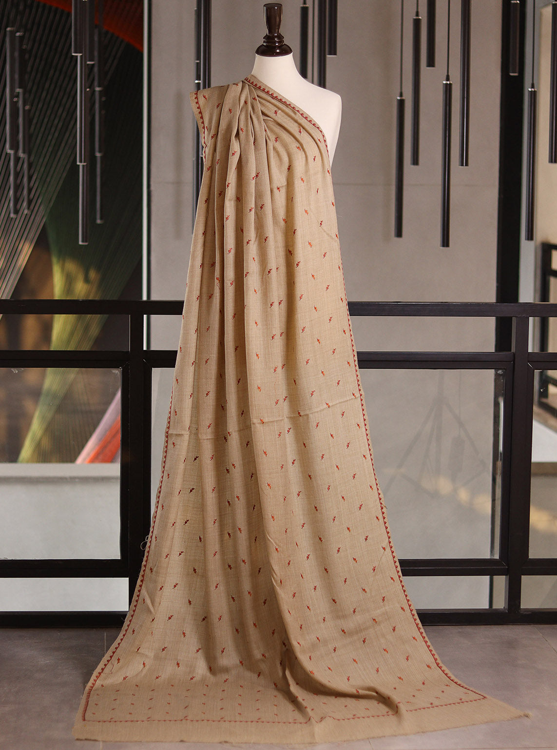 Royal Fashion Exclusive Woolen Shawls - RF24SH W622-BB01 Fawn Royal Fashion Exclusive Woolen Shawls - RF24SH W622-BB01 Fawn