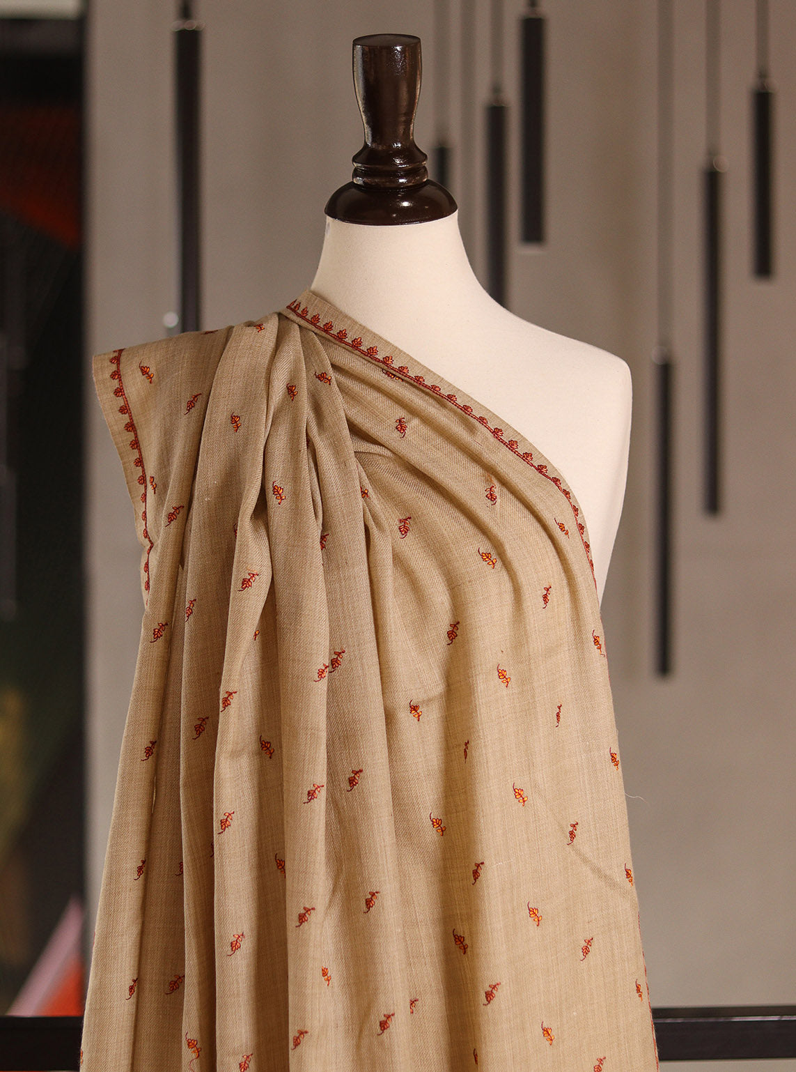 Royal Fashion Exclusive Woolen Shawls - RF24SH W622-BB01 Fawn Royal Fashion Exclusive Woolen Shawls - RF24SH W622-BB01 Fawn