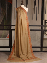 Royal Fashion Exclusive Woolen Shawls - RF24SH W623-B01 Fawn & Orange