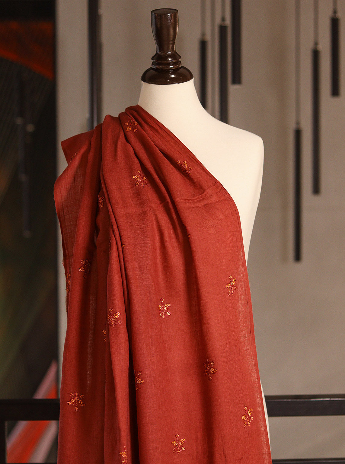 Royal Fashion Exclusive Woolen Shawls - RF24SH W623-P28 Pink & Orange Royal Fashion Exclusive Woolen Shawls - RF24SH W623-P28 Pink & Orange