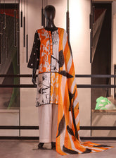 Royal Fashion Printed Lawn 3 Piece Stitched Suit RF26PP D-SNSC-275-OR