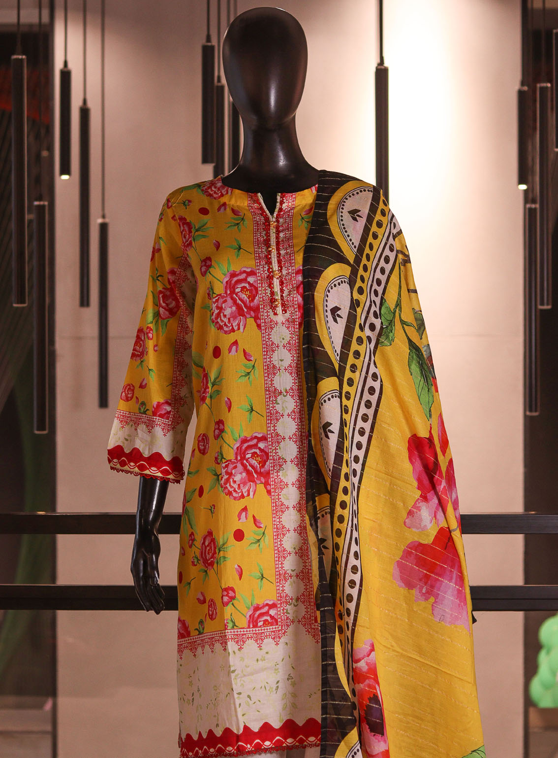 Royal Fashion Printed Lawn 3 Piece Stitched Suit RF26PP D-SNSC-275-YL Royal Fashion Printed Lawn 3 Piece Stitched Suit RF26PP D-SNSC-275-YL