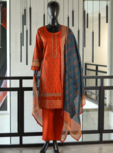 Royal Fashion Printed Lawn Suits Stitched 3 Piece - RF25DPL BS04