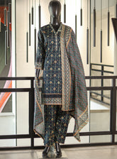 Royal Fashion Printed Lawn Suits Stitched 3 Piece - RF25DPL BS13